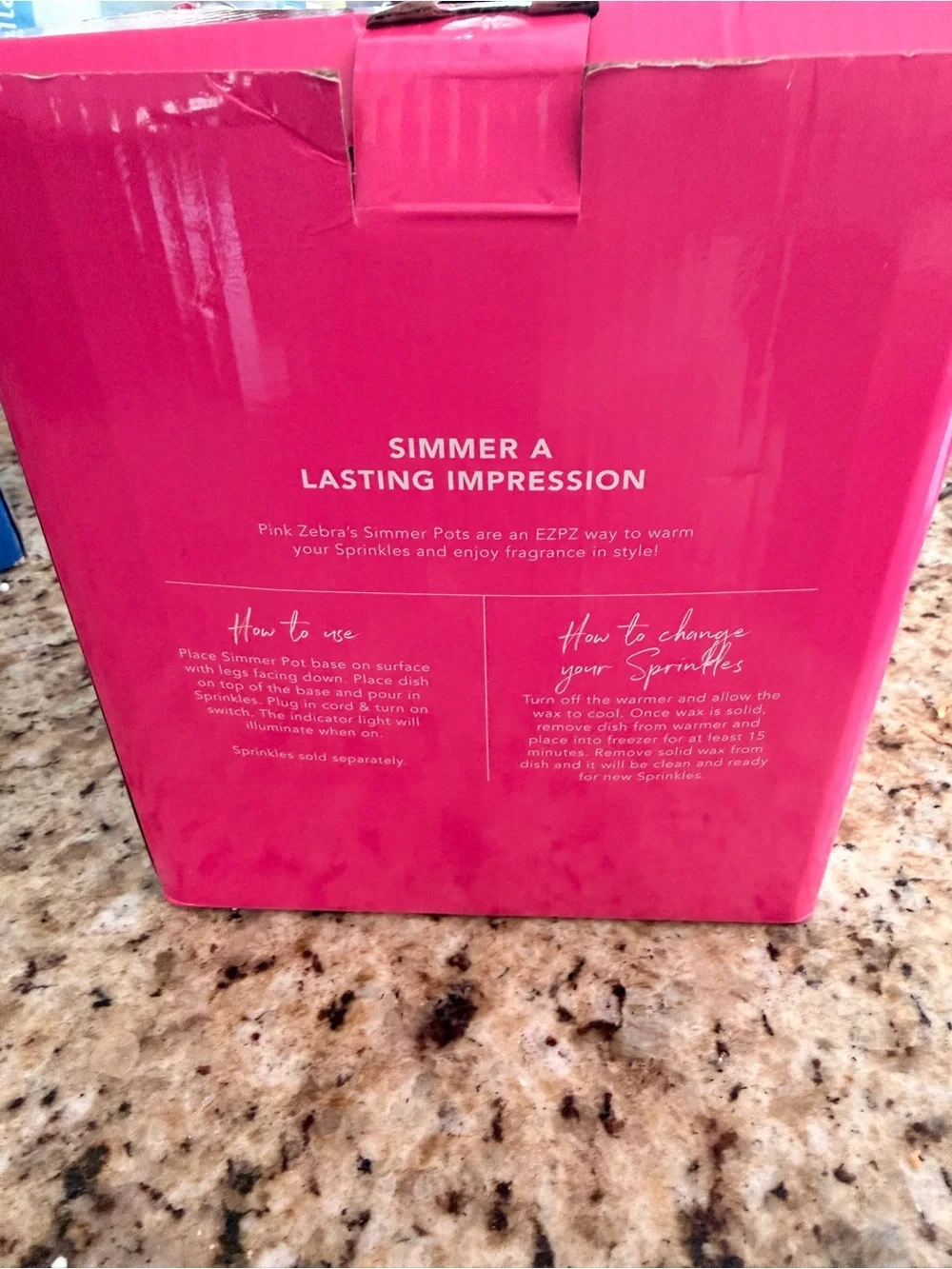Pink Zebra Cup of Love Simmer Pot - Bright Pink Packaging